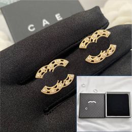 Luxury Gold-Plated Earrings Brand Designer With Classic Retro Style Designed For Charming Elegant Women High-Quality Earrings High-Quality Boutique Earring Box