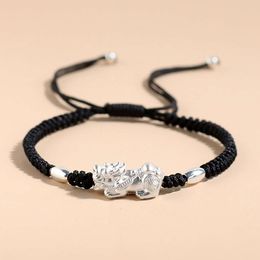 Zhaocai Pixiu Pure Silver Bracelet Male Couple 999 Full High Grade Female and Mens