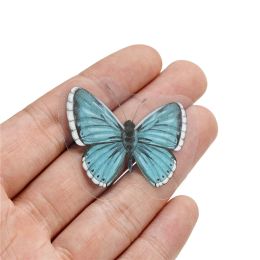 40pcs Colourful Butterfly Wings Stickers Epoxy Resin Fillings Plant Sticker for DIY Silicone Mould Filler Nail Art Crafts Decorate