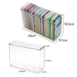 Storage Box Large Capacity Transparent Desktop Mobile Phone Case Container Household Supplies