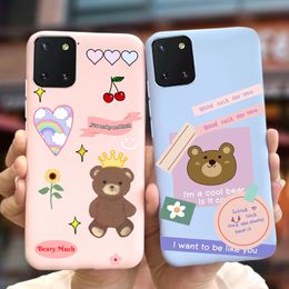 For Samsung Galaxy Note 10 Lite Case SM-N770F Cute Candy Painted Cover Soft TPU Phone Case For Samsung S10 Lite Note10 Lite Capa