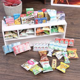 13 Types Doll House Supermarket Daily Necessities Dollhouse Miniature Food Drink for Doll Pretend Play Kitchen Decor Accessories