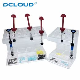 Dental Acrylic Composite Resin Placement Holder Stand Syringes Applicator Dispenser Organiser Bonding Storage Box Dentist Tool