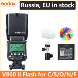 Connectors Godox Ving V860 Ii V860ii Speedlite Liion Battery Fast Hss Flash for Sony A7 A7s A7r for Nikon Canon for Olympus Fuji