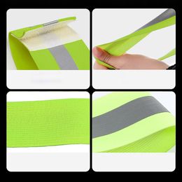 1 Pair Reflective Bands Elastic Armband Wristband Ankle Leg Straps Kids Safety Reflector Outdoor Night Cycling Jogging Running