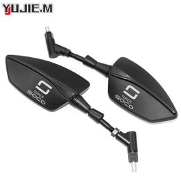 For Super Soco TC TCmax TS TSx High Quality Motorcycle Rearview Side Mirrors Universal 8MM 10MM Screw