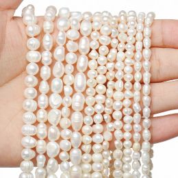 Natural Freshwater Pearl Bead Loose Perles For DIY Craft Bracelet Necklace Women Jewellery Making 6-7mm 7-8mm 9-10mm wholesale