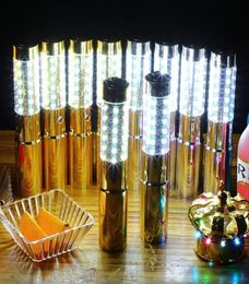 Party Decoration Silver Or Gold Rechargeable LED STROBE TOPPER Bottle Service Sparkler For Vip Nightclubs Sparklers9367644