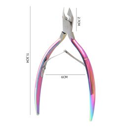 1pc Cuticle Nippers Nail Art Scissors Manicure Tools Clippers Trimmer Remove Dead Skin Pedicure Nipper Cutter Cute Pow Cover