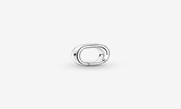100 925 Sterling Silver ME Styling Tworing Connector Rings Fashion Engagement Jewellery Accessories2471485