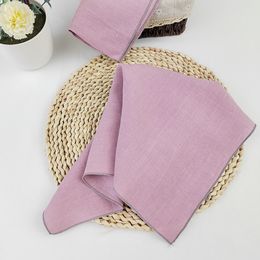 Set Of 4 Pure Linen Napkins Cloths Reusable 40x40cm Soft Comfortable Fabric Kitchen Accessories for Wedding Birthday Parties