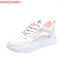 Fitness Shoes Mesh Basic White Women Breathable 2024 Summer Korean Students All-match Board Ins
