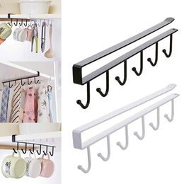 Bathroom Storage Metal Kitchen Under Shelf Cabinet Cupboard Mug Cup Utensils Holder Hook Rack Organiser Hanging Rack Holder