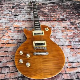 Cables Famous Lefthanded Electric Guitar, Backhand Guitar, Exquisite Tiger Surface, Mahogany, Free Delivery Home.