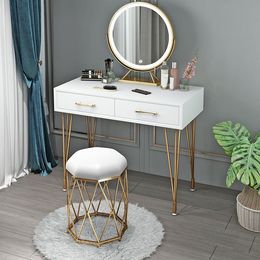 Modern Simple Dressing Table Stool Makeup Stools Light Luxury Nail Chair Bedroom Nordic Girls Dining Stools Ottomans Vanity Ins