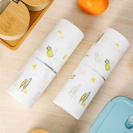 Roll Of Disposable Lazy Rags Non-woven Wet And Dry For Kitchen Dishcloths Hand Towel Rolls Housework Dishwashing Cloth