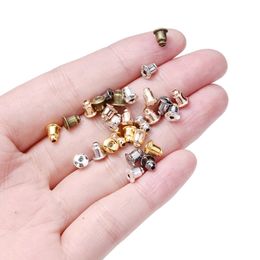 100-500pcs Rubber Earring Back Stopper Earnuts Stud Supplies For Jewelry Making Accessories DIY Earring Bullet Tube Ear Plugs