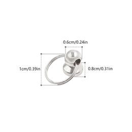 10pcs Zinc Alloy Screw Rivet With Ring DIY Phone Case Accessories Rivet Studs Screw Buckle Fasteners Hardware Supplies 8/10mm