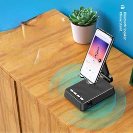 2024 Mobile Phone Desktop Bracket Mobile Phone Ipad Tablet Bracket Universal Universal Adjustable Wireless Bluetooth Small Speaker for