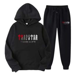 24 Tracksuit Mens Trapstar Track Suits Hoodie Basketball Football Rugby Two-piece With Womens Long Sleeve Jacket Trousers 606ess