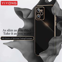 RealmeC35 Case YIYONG Plating Silicone TPU Ring Holder Cover For OPPO Realme C35 C55 C53 C33 C31 C30 C30s C21 C25 Y Phone Cases