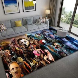 Halloween horror movie character soft carpet bedroom living room kitchen bathroom balcony pad door mat