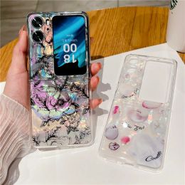 Colourful Pattern Phone Case For OPPO Find N2 Flip Hard Shell Protective Flower Cover