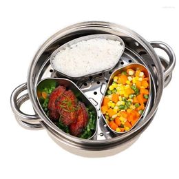Double Boilers Stainless Steel Fan-shaped Steaming Plate Separated Kitchen Egg Box Bowl Electric Rice Cooker Cage