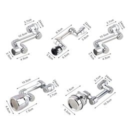 Universal 1080° Rotatable Faucet Aerator Extender Plastic Splash Philtre Faucet Bubbler Nozzle Robotic Arm for Kitchen Bathroom