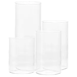 Candle Holders Decorations Clear Household Shades Cylinder Jars Supplies