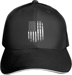 Ball Caps Vintage Black American Flag Premium Adjustable Baseball Cap For Men And Women - Outdoor Sports Sun Protection