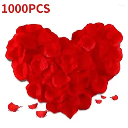 Decorative Flowers 1000 PCS Colorful Warm Silk Rose Petals For Valentine's Day Romantic Night Wedding Proposal Anniversary Fake Flower