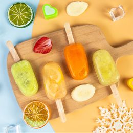 4/8 Holes Silicone Ice Cream Mold DIY Popsicle Moulds Chocolate Dessert Tray Ice Cube Maker Homemade Tools Summer Party Supplies