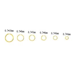 1050pcs Plated Colour Open Jump Rings One Set Box 3 4 5 6 7 8 10mm 7 Colour Split Rings Link Loop for Diy Jewellery Making Connector