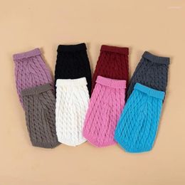 Dog Apparel S-XL Pet Winter Clothes Knitted For Small Medium Dogs Chihuahua Puppy Sweater Yorkshire Pure Sweaters