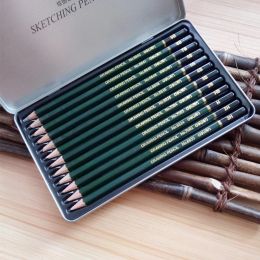 Pencils Deli 12 Pcs/Box Standard pencil 3H9B stationey Sketch Drawing painting Pencil Nontoxic Pencils for Office arties supplies