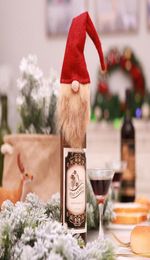 Merry Christmas Santa Claus Long Hat Gnome Bottle Cap Decor Rubber Ring Wine Stopper Bottle Cap Wedding Gift Wine Pour iDol8017899