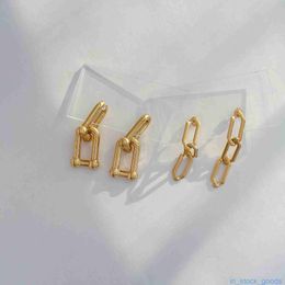 Top Grade Luxury Tifanccy Brand Designer Earring Long Chain Earrings Feminine Style Long Ushaped Design Irregular Earring High Quality Designers Jewellery