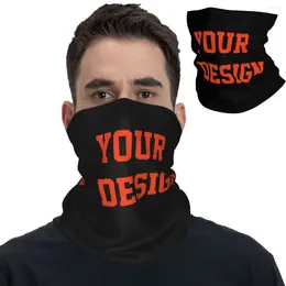 Scarves Custom Your Design Bandana Neck Gaiter Printed Customed Balaclavas Wrap Scarf Warm Headband Outdoor Sports Unisex Adult Winter