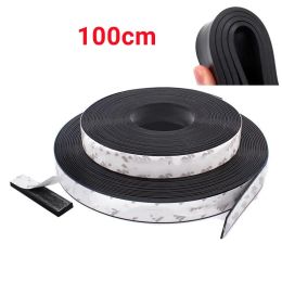 1/2/3/5/10M Black Self Adhesive Silicone Rubber Seal Strip Width 10/15/20/30mm Thick 1/2/3/5mm Anti-Slip Damper Sealing Gasket