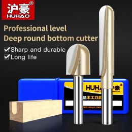 HUHAO Round nose router bits12.7mm Shank CNC Woodworking Tools Tungsten Round Nose Milling Cutter for Wood