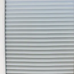 Window Stickers Film Electrostatic Adsorption Frosted Shutters Self Adhesive Sticker For Glass Bathroom Matte Striped