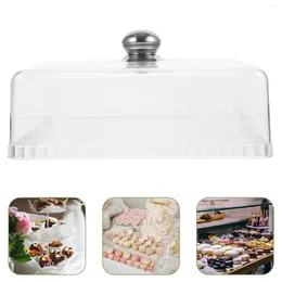 Dinnerware Sets Transparent Cover Cake Protective Lid Stainless Steel Domes DIY Craft Supply