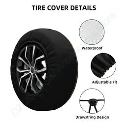 Horse Spare Tire CoverPalm Tree Summer Blue Sky Tire Cover Wheel Protectors for Cars Trailer RV SUV Camper Truck14 15 16 17 Inch