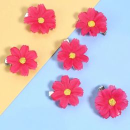 6Pcs Mini Daisy Hair Clip Sweet Flower Duckbill Barrettes For Women Girls Hairpin Kids Ponytail Holder Headwear Hair Accessories