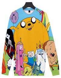 Leisure HIP HOP Adventure Time 3D Fashion Sweatshirt Men 2020 3D United States Cartoon Kawaii Hoodie Sweatshirt 3D Clothes7879567