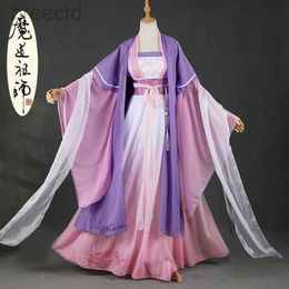 Anime Costumes Dao Mo To Shi Jiang YanLi Cosplay Mo Dao Zu Shi Anime Cosplay Costume Traditioanl Chinese Hanfu Dress Women Tang Suit Wig Party 240411