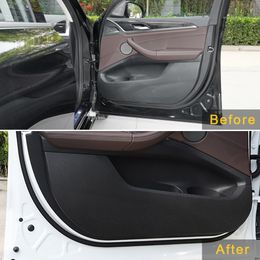 For BMW X3 G01 X4 G02 2018-2023 4PCS Auto Car Accessories Door Protector Pad Anti-kick Mat Anti-Dirty Cover PU Sticker