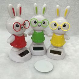 Solar Dancing Toys Swinging Rabbit Dancer Solar Powered Toy For Office Desk Windowsill Or Car Dashboard Decoration