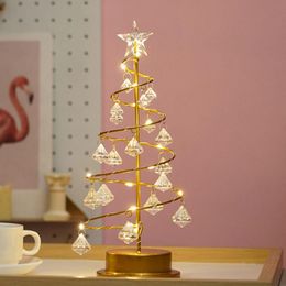Small Table Christmas Tree | Desktop Christmas Tree with Lights 13inch Mini Tree Holiday Ornaments Desk Top Bedroom Christmas De